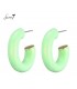 Groene ronde oorbellen van Sweet7 (5 cm.)