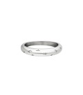 Zilverkleurige ring met sterrenpatroon (18mm)