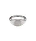 Zilverkleurige ring met gegraveerde zon (16mm)