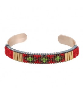 gekleurde armband met kleine kraaltjes