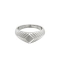 Zilverkleurige brede ring met details (16)