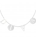 Zilverkleurige ketting met DIVA letters