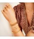 Goudkleurige armband met initiaal W