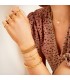 goudkleurige armband met initiaal w