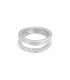Zilverkleurige dubbele ring met gedraaide detail (16)