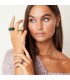Goudkleurige ring met blauw giraf patroon (16)