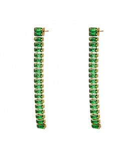 mooie en elegante oorbellen van groene met kleine glanzende kraaltjes