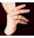 Zilverkleurige ring met hartvormig detail van kleine zirkoonsteentjes (16)