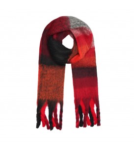 superzachte sjaal met franje in mooie kleurencombinaties