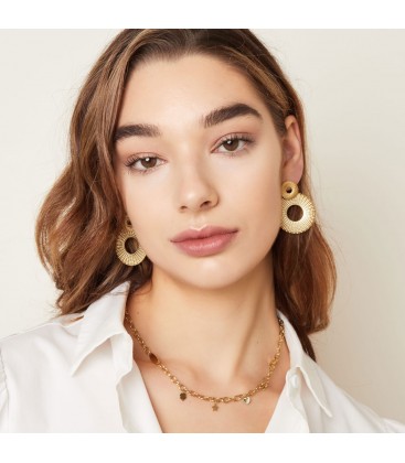 Zilverkleurige oorhangers met mooi motief