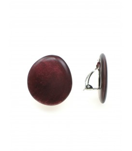 Culture Mix - Rode ovale oorclips voor een stijlvolle fashion statement