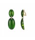 : Groene Oorclips met Hanger van Resin - Trendy Accessoires Online Kopen