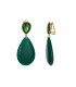 "Trendy Oorclips met Groene Helderheid - Perfect voor Elegante Stijl"