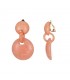 Roze Oorclips met Hars | Modieuze Sieraden Online Kopen