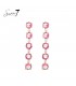 Elegante Roze Glas Kralen Oorhangers - Must-have Mode Accessoire