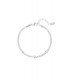 Zilverkleurige armband met 3 harten