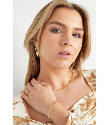 Zilverkleurige armband met 3 harten
