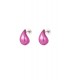 Fuchsia roze druppel vormige oorhangers