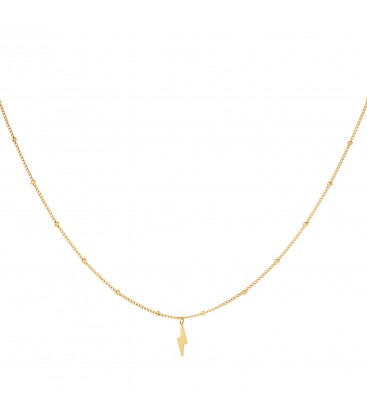Goudkleurige ketting met bliksemschicht