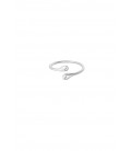 Leuke zilverkleurige ring