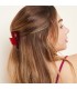 Witte vierkante haarclip