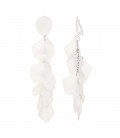 Witte lange oorclips met leuke hangers