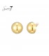Goudkleurige bolle oorclips