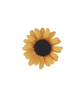 Goudgele broche in madelief vorm