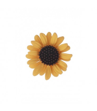 Goudgele broche in madelief vorm