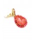 Oorclips oranje, rood met opvallende kleurencombinatie