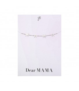 Zilverkleurige leuke armband met de letters MAMA