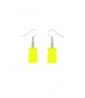 Oorbellen in neon groen beren