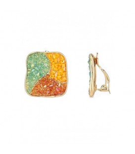 Oorclips in 3 verschillende kleuren met glas steentjes