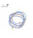 Armband met blauwe kralen en schelpen parels