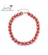 Halsketting kort rood design en luxe details