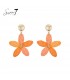 Sweet7 Perzik Bloem Oorbellen - Statement Look