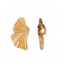 Oorclips goudkleurig met elegante golvende vorm