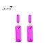 Oorbellen roze met een rechthoekige hanger